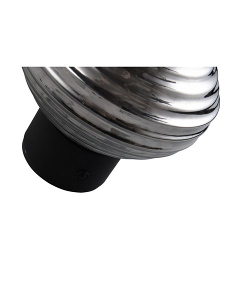 Applique murale LED moderne en verre EARL avec chargement USB et interrupteur tactile 1,5 W 140 lm 3 000 K IP20