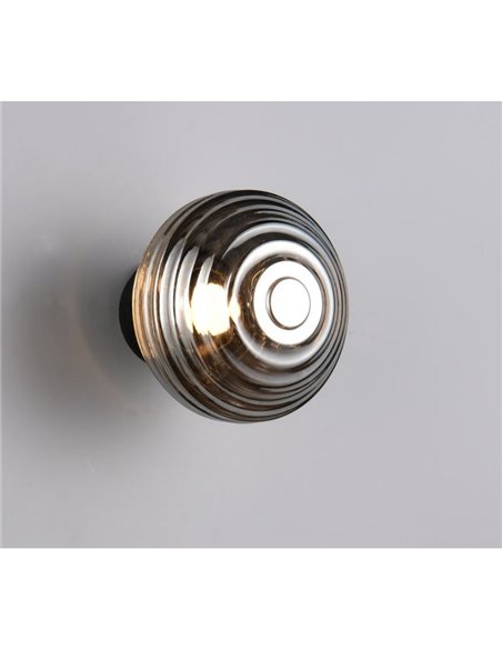 Applique murale LED moderne en verre EARL avec chargement USB et interrupteur tactile 1,5 W 140 lm 3 000 K IP20