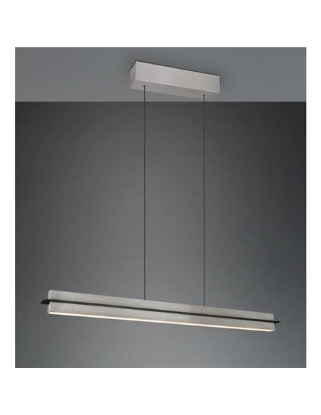 Plafonnier LED EMERSON 22W à intensité variable 2700-5000K avec interrupteurs tactiles et hauteur réglable IP20