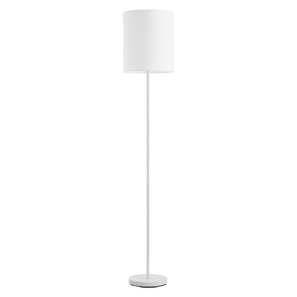 Lampadaire minimaliste avec abat-jour SET blanc, E27, chrome/laiton/blanc/noir mat