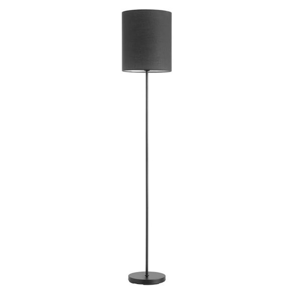 Lampadaire minimaliste avec base et abat-jour noirs SET, E27