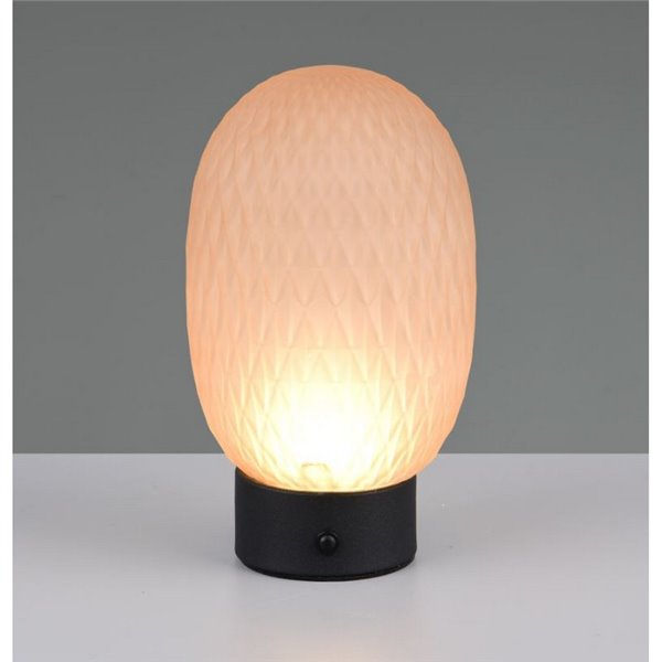 Lámpara de sobremesa LED muy decorativa FACETTE con batería recargable y función táctil 1,5W 140lm 3000K IP20