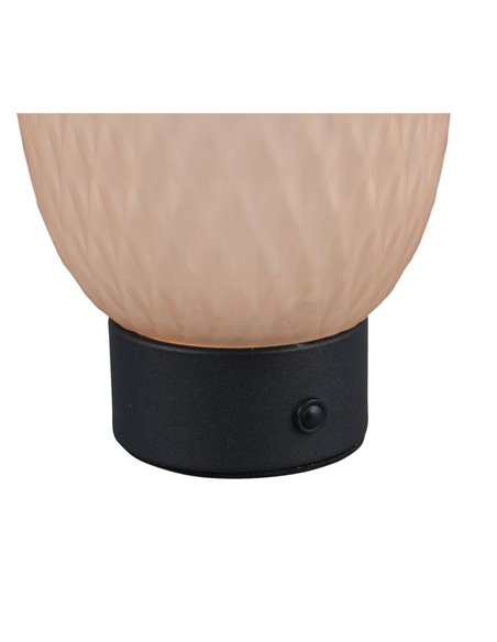 Lámpara de sobremesa LED muy decorativa FACETTE con batería recargable y función táctil 1,5W 140lm 3000K IP20