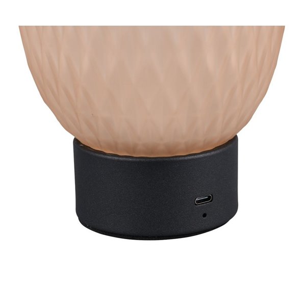Lámpara de sobremesa LED muy decorativa FACETTE con batería recargable y función táctil 1,5W 140lm 3000K IP20