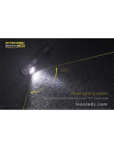 Poderosa Lanterna de Cabeça LED Nitecore HC33 1800Lm modelo 2018 com alça de nylon para 1 bateria 18650 | LeonLeds Ilumin