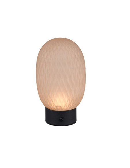 Lámpara de sobremesa LED muy decorativa FACETTE con batería recargable y función táctil 1,5W 140lm 3000K IP20