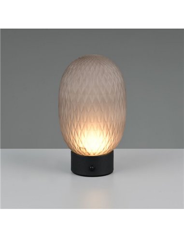 Lámpara de mesa LED con carga USB FACETTE 3 intensidades interruptor táctil 1,5W 140lm 3000K IP20