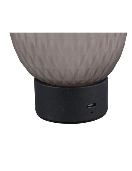 Lámpara de mesa LED con carga USB FACETTE 3 intensidades interruptor táctil 1,5W 140lm 3000K IP20