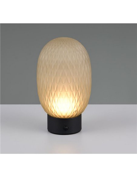 Lámpara de sobremesa LED regulable con carga USB y sensor táctil FACETTE  1,5W 140lm 3000K IP20