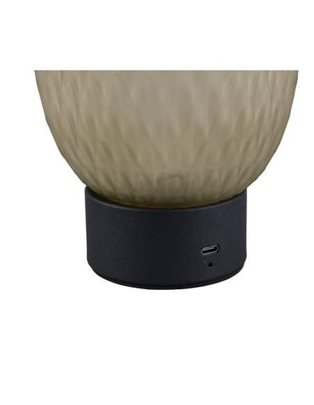 Lámpara de sobremesa LED regulable con carga USB y sensor táctil FACETTE  1,5W 140lm 3000K IP20