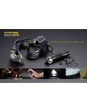 Linterna Frontal de Cabeza LED Potente Nitecore HC33 1800Lm model 2018 con cinta de nylon para 1 bateria 18650 | LeonLeds Ilumin