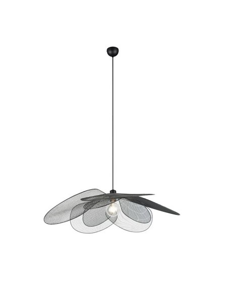 Plafonnier FLEURE avec abat-jour grillagé et hauteur réglable, ampoule exclue. 1x E27 max. 60 W IP20