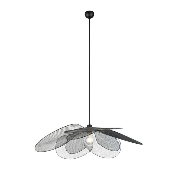 Lámpara de techo FLEURE pantalla de rejilla y altura ajustable bombilla excl. 1x E27 max. 60W IP20