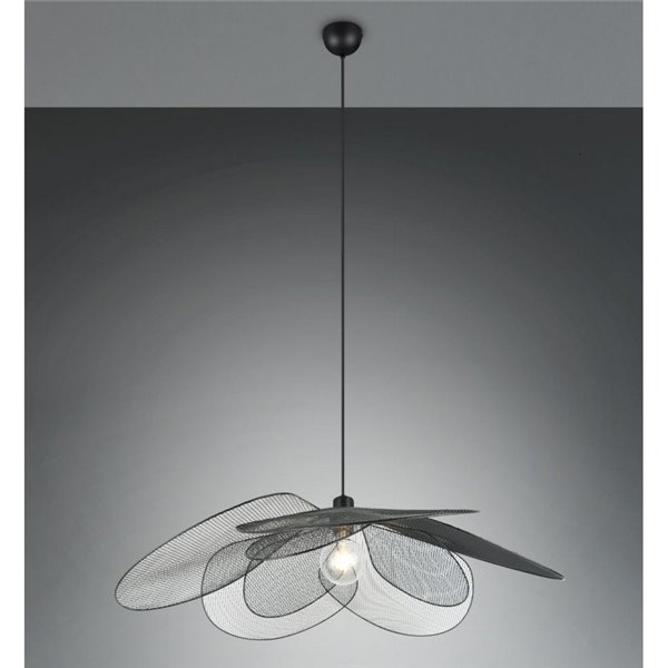 Lámpara de techo FLEURE pantalla de rejilla y altura ajustable bombilla excl. 1x E27 max. 60W IP20