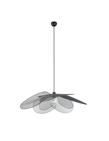 Plafonnier FLEURE avec abat-jour grillagé et hauteur réglable, ampoule exclue. 1x E27 max. 60 W IP20