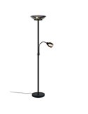 Lámpara de pie GERRY 2 luces independientes y brazo de lectura flexible excl. 2xE27/1xE14 max.18/10W IP20