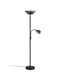 Lámpara de pie GERRY 2 luces independientes y brazo de lectura flexible excl. 2xE27/1xE14 max.18/10W IP20