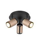 Plafón de techo con 3 focos GILLAN Ø30cm bombilla excl. 3x GU10 max. 10W IP20