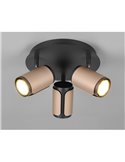 Plafón de techo con 3 focos GILLAN Ø30cm bombilla excl. 3x GU10 max. 10W IP20