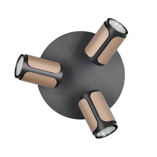 Plafonnier 3 spots GILLAN Ø30cm ampoule excl. 3x GU10 max. 10 W IP20