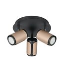 Plafón de techo con 3 focos GILLAN Ø30cm bombilla excl. 3x GU10 max. 10W IP20