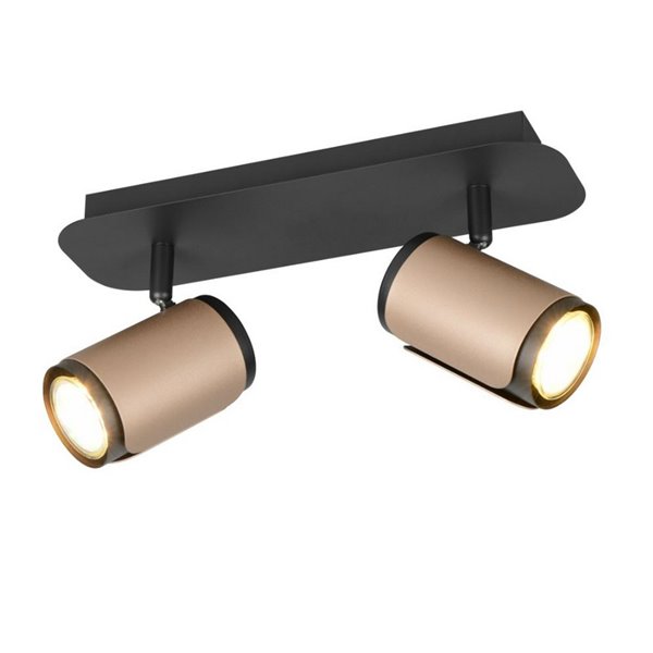 Regleta de 2 focos orientables GILLAN bombilla excl. 2x GU10 max. 10W IP20