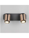 Regleta de 2 focos orientables GILLAN bombilla excl. 2x GU10 max. 10W IP20