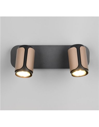 Regleta de 2 focos orientables GILLAN bombilla excl. 2x GU10 max. 10W IP20