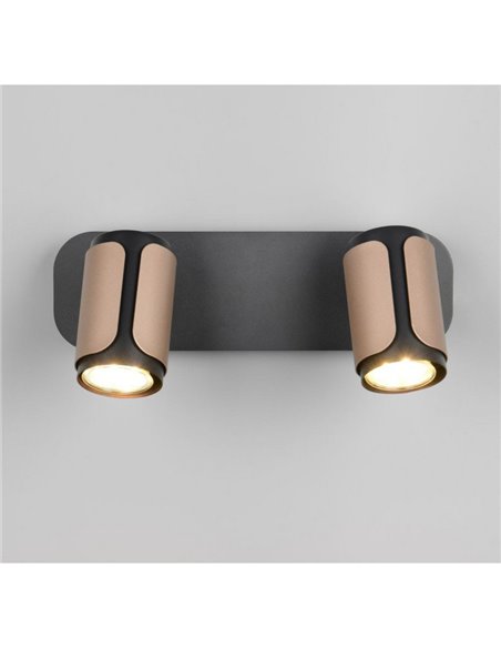 Regleta de 2 focos orientables GILLAN bombilla excl. 2x GU10 max. 10W IP20