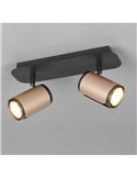 Regleta de 2 focos orientables GILLAN bombilla excl. 2x GU10 max. 10W IP20