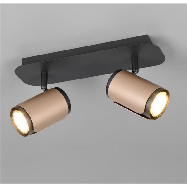 Regleta de 2 focos orientables GILLAN bombilla excl. 2x GU10 max. 10W IP20