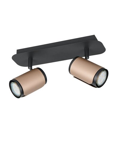 Regleta de 2 focos orientables GILLAN bombilla excl. 2x GU10 max. 10W IP20