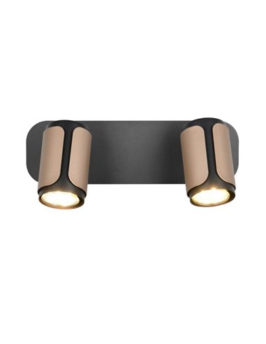 Regleta de 2 focos orientables GILLAN bombilla excl. 2x GU10 max. 10W IP20