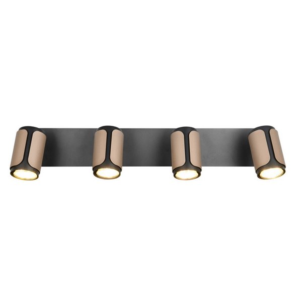 Regleta de 4 focos GILLAN orientables bombilla excl. 4x GU10 max. 10W IP20