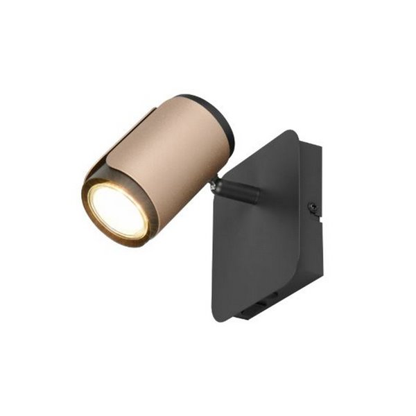 Spot mural ou plafonnier GILLAN avec interrupteur intégré ampoule excl. 1x GU10 max. 10 W IP20