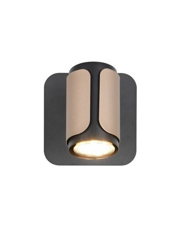 Foco de pared o de techo GILLAN con interruptor integrado bombilla excl. 1x GU10 max. 10W IP20
