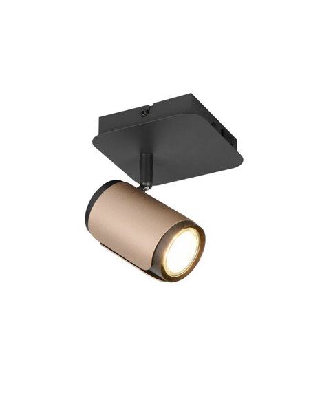 Foco de pared o de techo GILLAN con interruptor integrado bombilla excl. 1x GU10 max. 10W IP20
