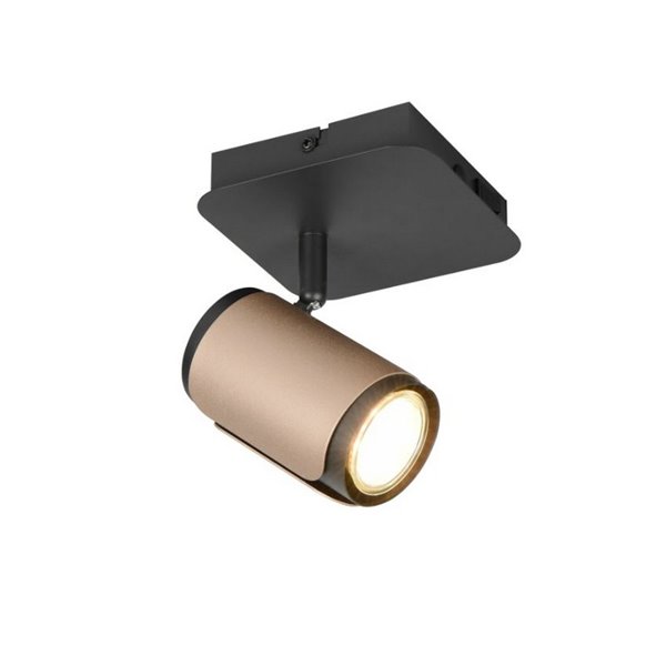 Spot mural ou plafonnier GILLAN avec interrupteur intégré ampoule excl. 1x GU10 max. 10 W IP20