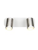 Regleta de 2 focos orientables GILLAN bombilla excl. 2x GU10 max. 10W IP20 blanco