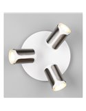 Plafón de techo redondo GILLAN Ø30cm con 3 focos bombilla excl. 3x GU10 max. 10W IP20 blanco