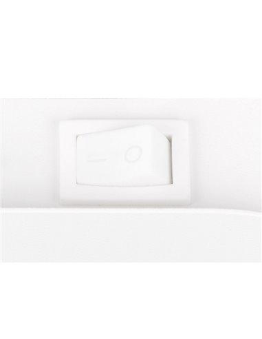 Spot mural ou plafonnier GILLAN avec interrupteur intégré ampoule excl. 1x GU10 max. 10W IP20 blanc