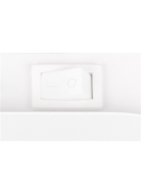Foco de pared o de techo GILLAN con interruptor integrado bombilla excl. 1x GU10 max. 10W IP20 blanco