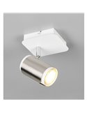 Foco de pared o de techo GILLAN con interruptor integrado bombilla excl. 1x GU10 max. 10W IP20 blanco
