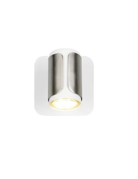 Foco de pared o de techo GILLAN con interruptor integrado bombilla excl. 1x GU10 max. 10W IP20 blanco