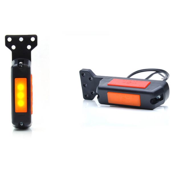 Veilleuse LED multifonction avec support plat pour position Avant, Arrière et Latérale 12V-24V | Homologué Neon A, R, SM1