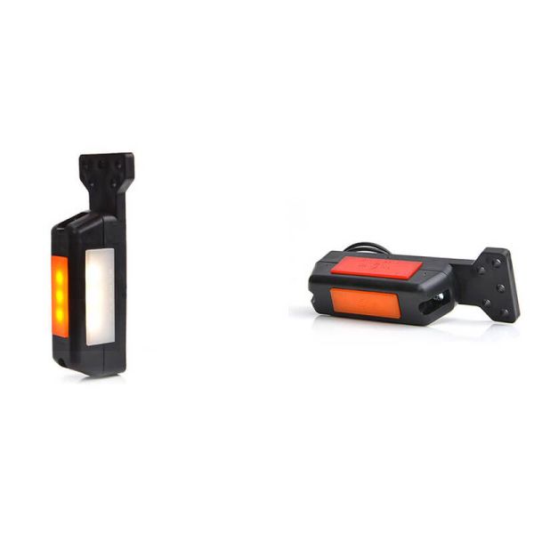 Piloto LED multifuncional com suporte plano para posição frontal, traseira e lateral 12V-24V | Aprovado Neon A, R, SM1