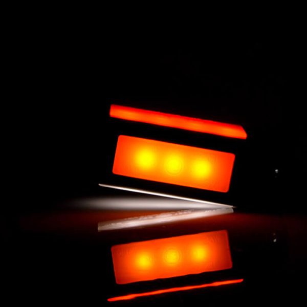 Feu témoin LED multifonction avec support plat pour position avant, arrière et latérale 12V-24V | Homologué Neon A, R, SM1