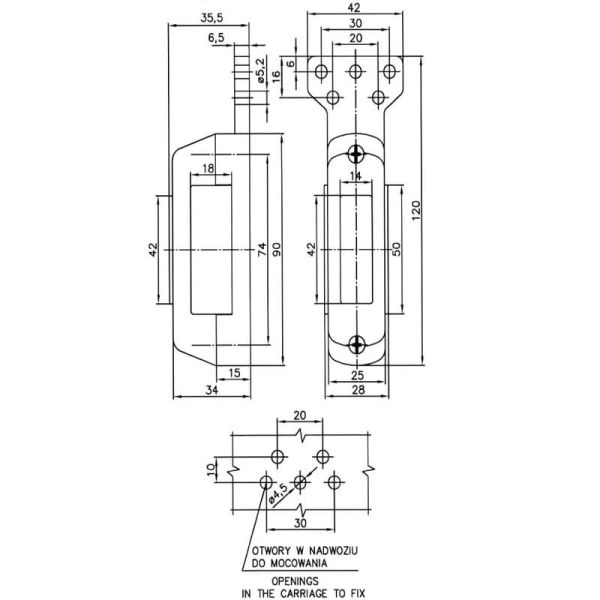 Medidas Piloto LED Multifunción con soporte plano de Posición Delantera, Trasera y Lateral 12V-24V | Homologada Neon A, R, SM1