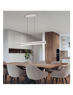 Luminária de teto LED EMERSON 22W regulável 2700-5000K com interruptores de toque e altura ajustável IP20 2