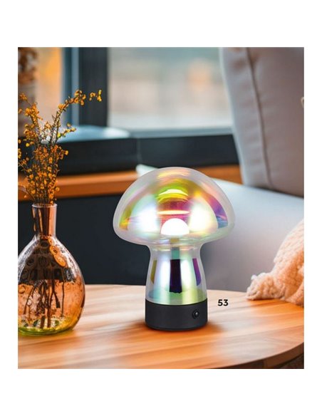 Lampe de table LED à chargement USB de style champignon DOOLEY 3 intensités 1,5 W 140 lm 3000 K IP20